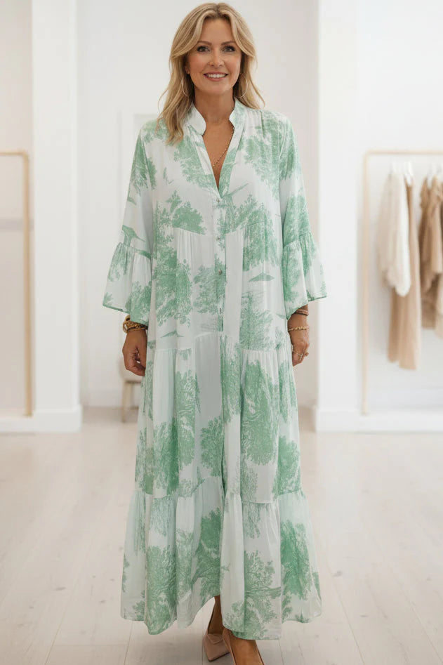 OLIVIA - BOTANICAL MAXI DRESS