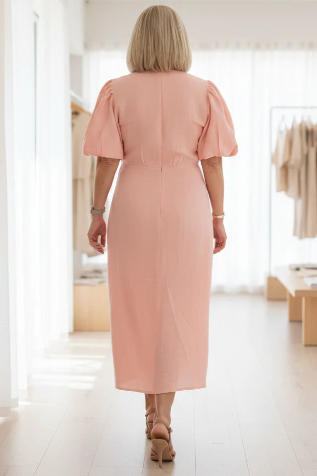 SELENA - V-NECK DRESS