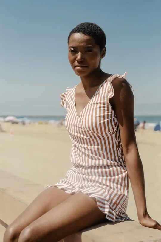 LAUREEN - SWIM ROMPER WITH BUILT-IN BRA