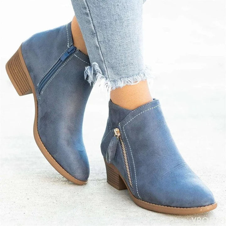 ASTRID - SUEDE ANKLE BOOTS