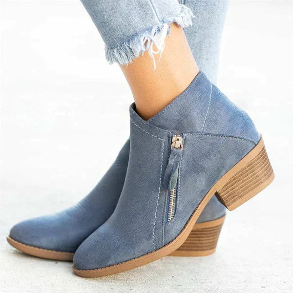 ASTRID - SUEDE ANKLE BOOTS