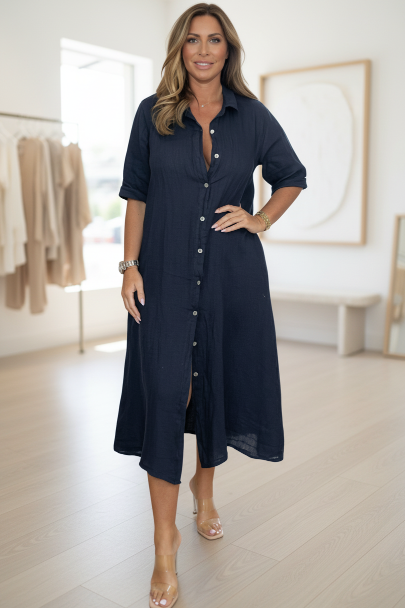 MILDA - ELEGANT SHIRT DRESS