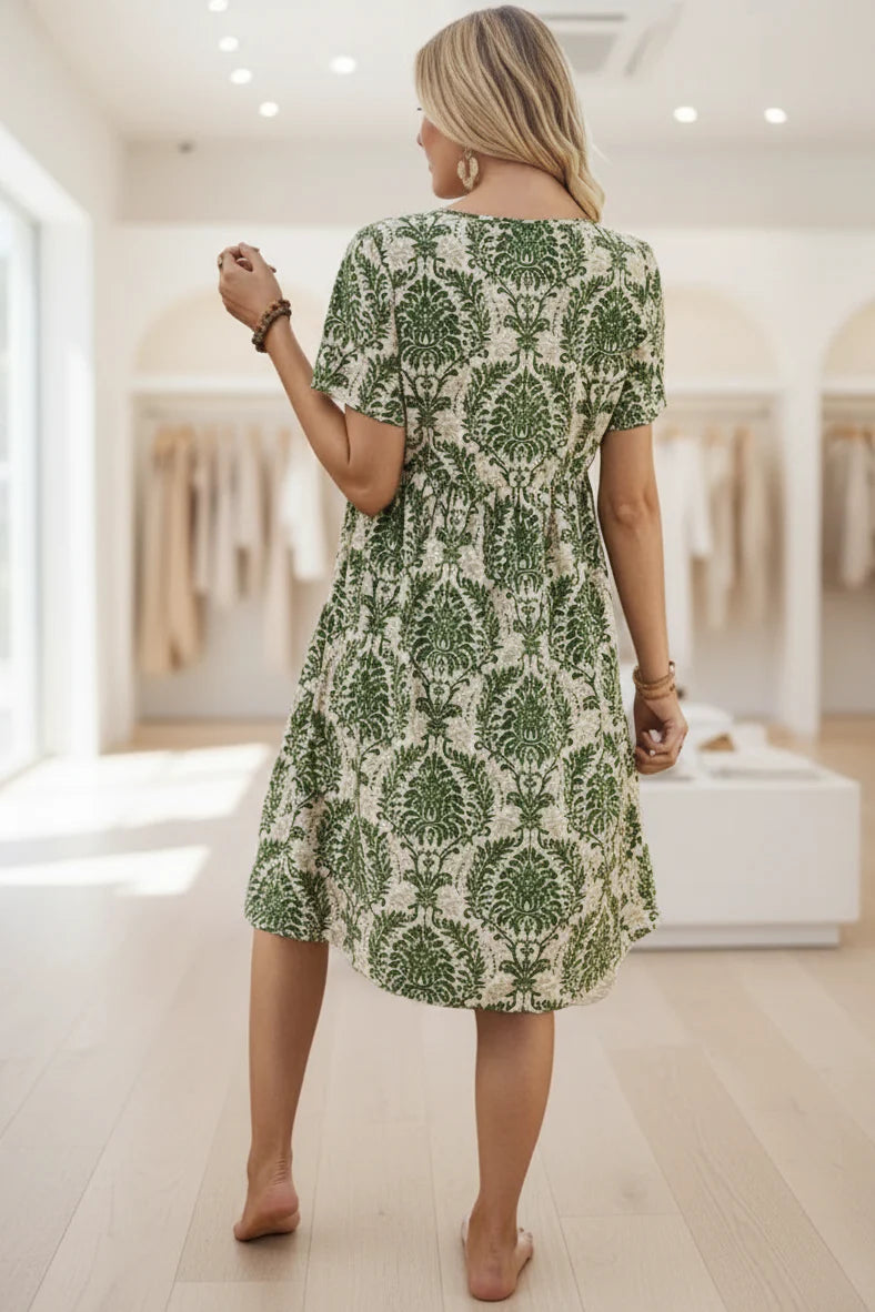 DIANE - SHORT SLEEVE VINTAGE DRESS