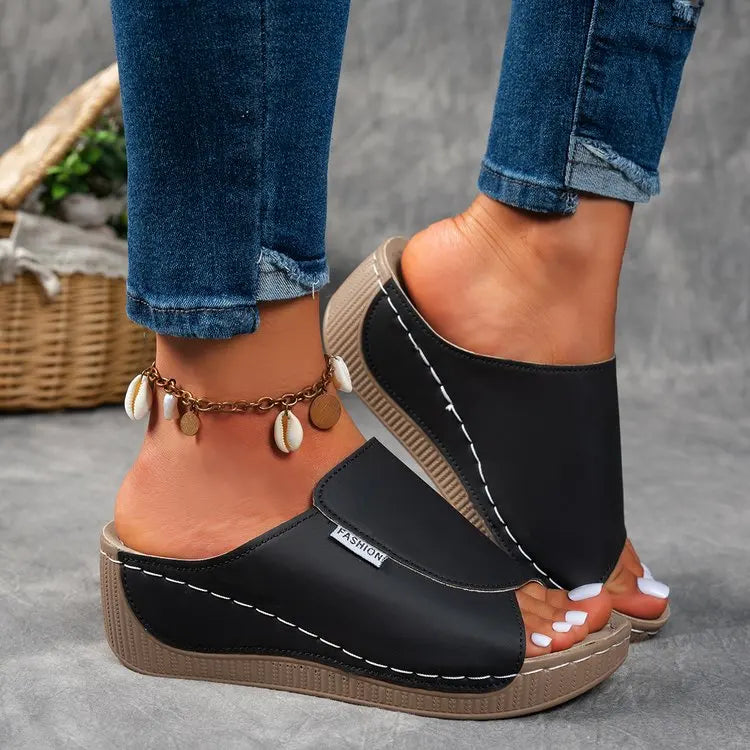 MIA - SLIP PLATFORM SANDALS