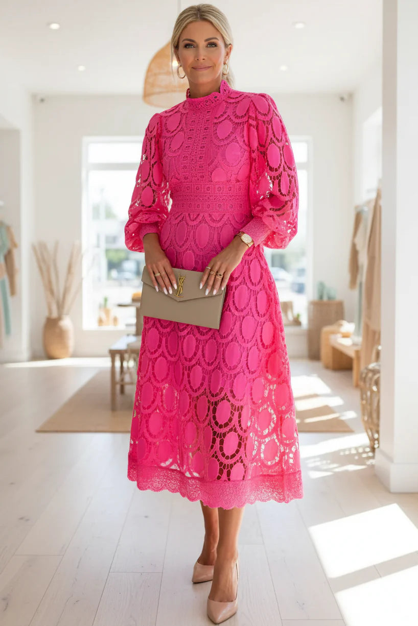 VALENTINA – LACE MIDI DRESS