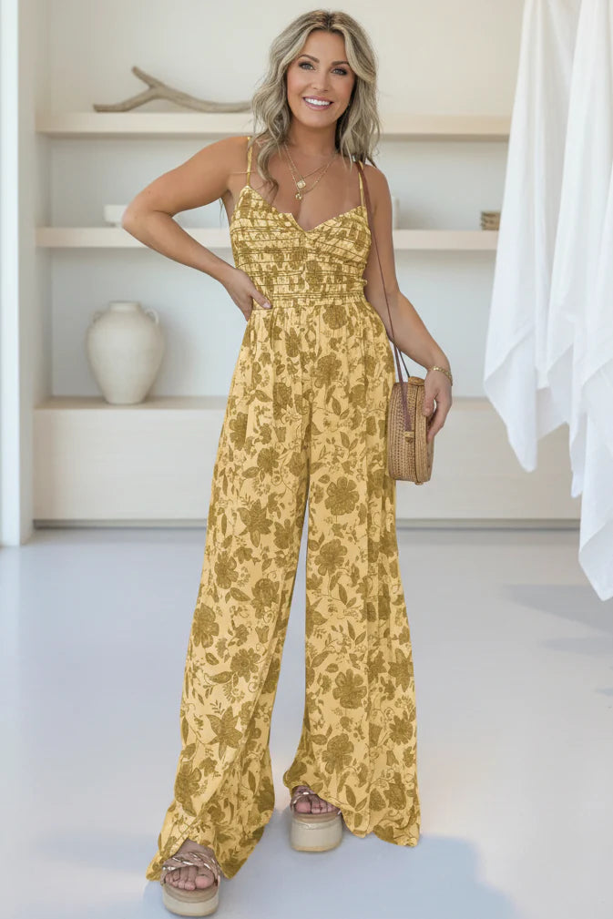 HARPER – FLORAL WIDE-LEG JUMPSUIT