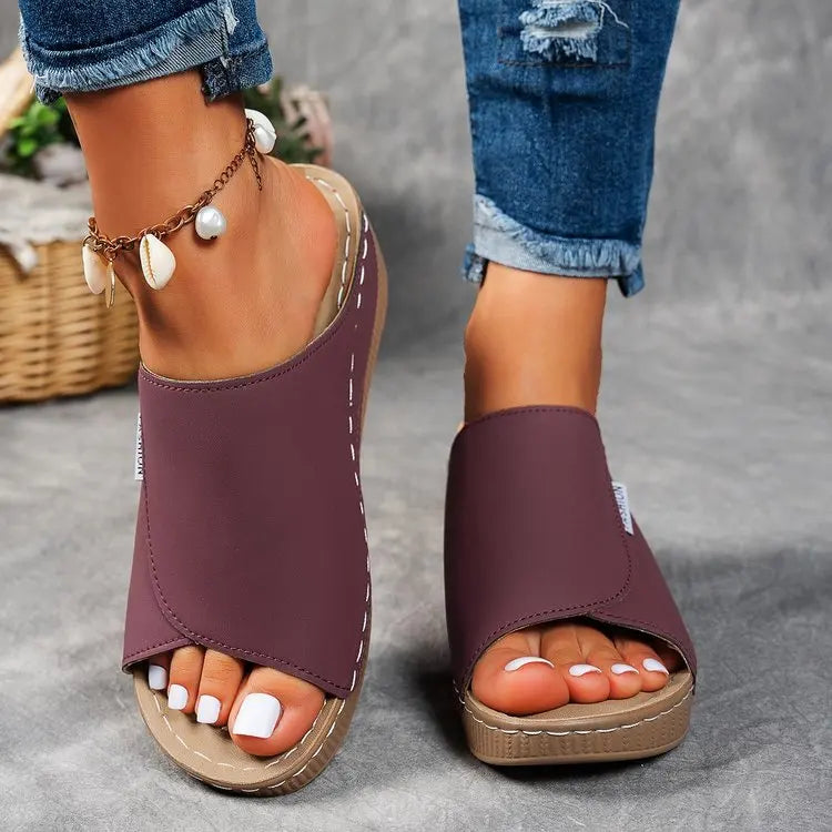 MIA - SLIP PLATFORM SANDALS