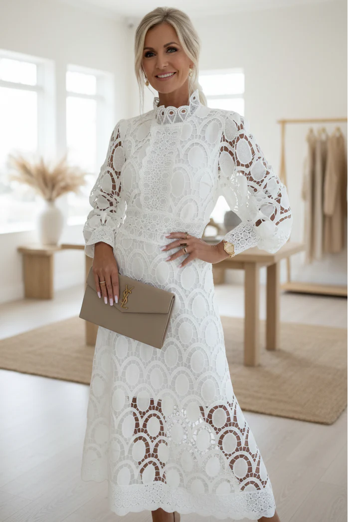 VALENTINA – LACE MIDI DRESS