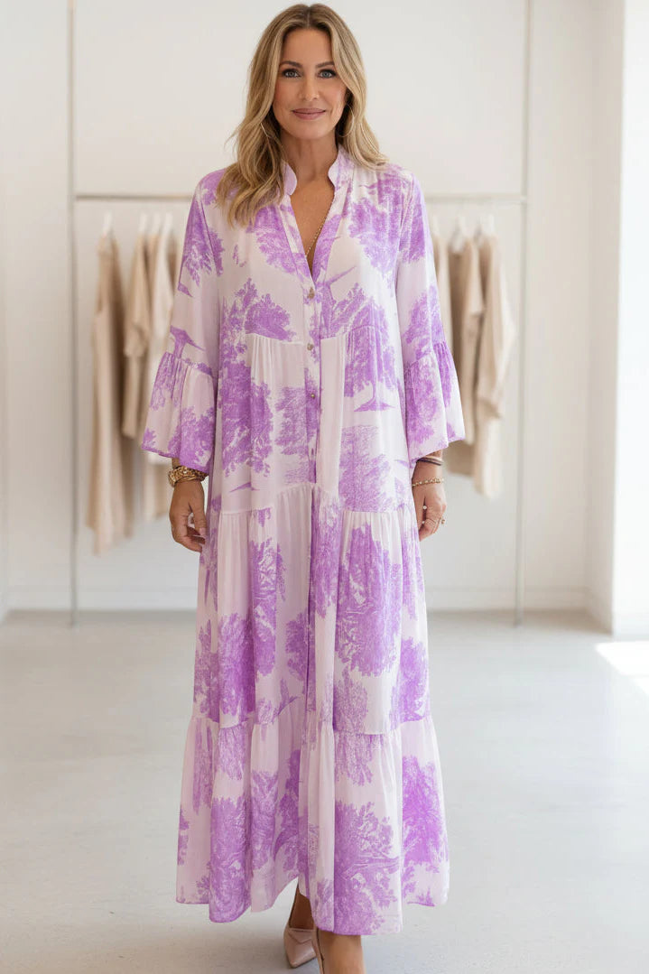OLIVIA - BOTANICAL MAXI DRESS