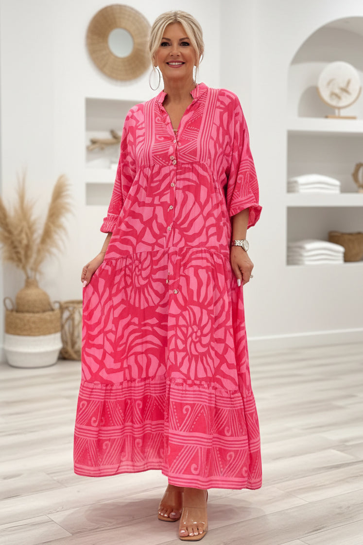 SANDRA - PRINTED LOOSE DRESS