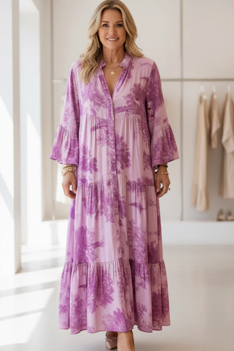 OLIVIA - BOTANICAL MAXI DRESS