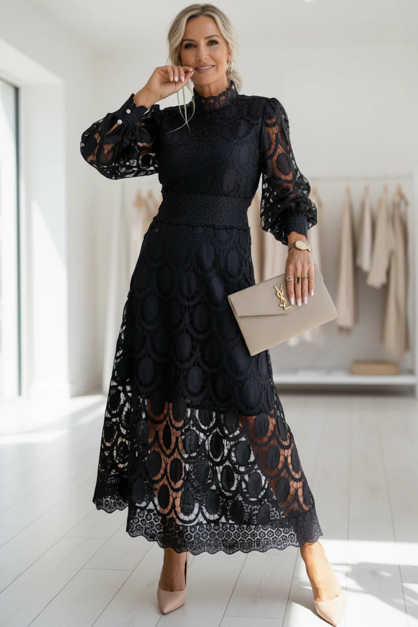 VALENTINA – LACE MIDI DRESS