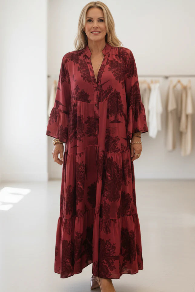 OLIVIA - BOTANICAL MAXI DRESS