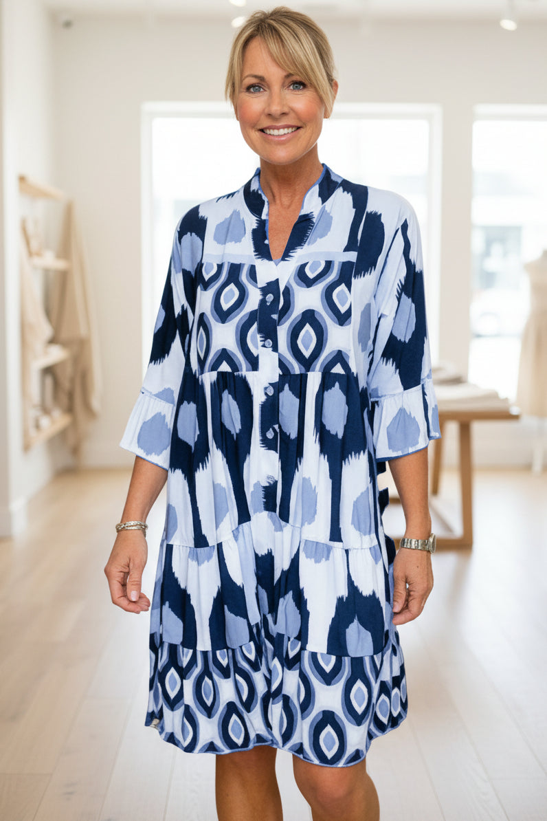 TINA - STYLISH PRINT DRESS