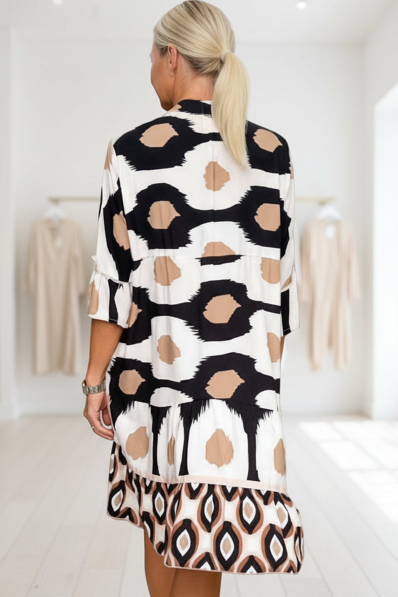 TINA - STYLISH PRINT DRESS